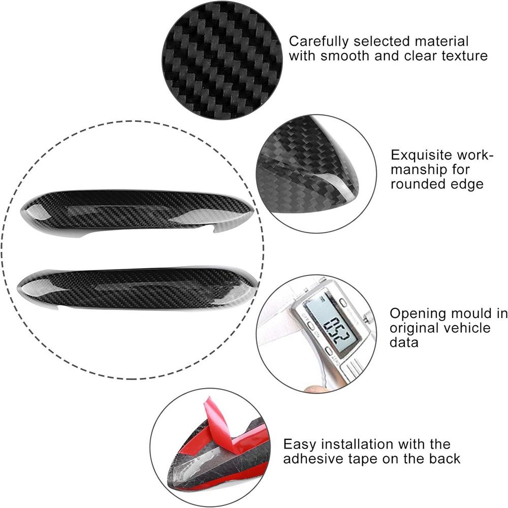 Fit for 2019-2024 Supra A90 Carbon Fiber Door knob Gloves Door Handle Cover Trim