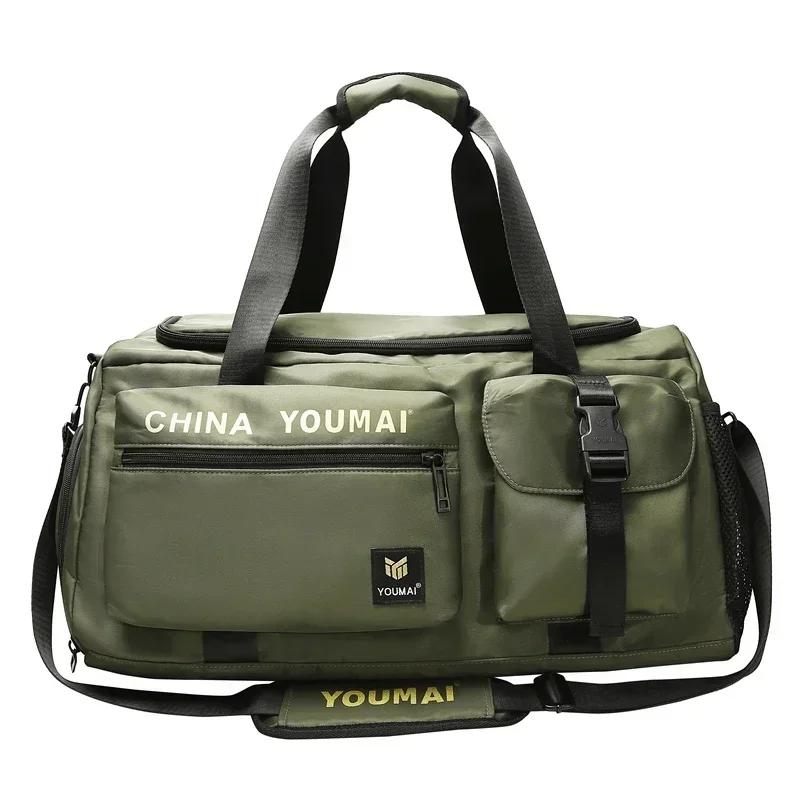 Casual softback large capacity travel duffels stitch line sewing high quality for women zipper travel nylon bags