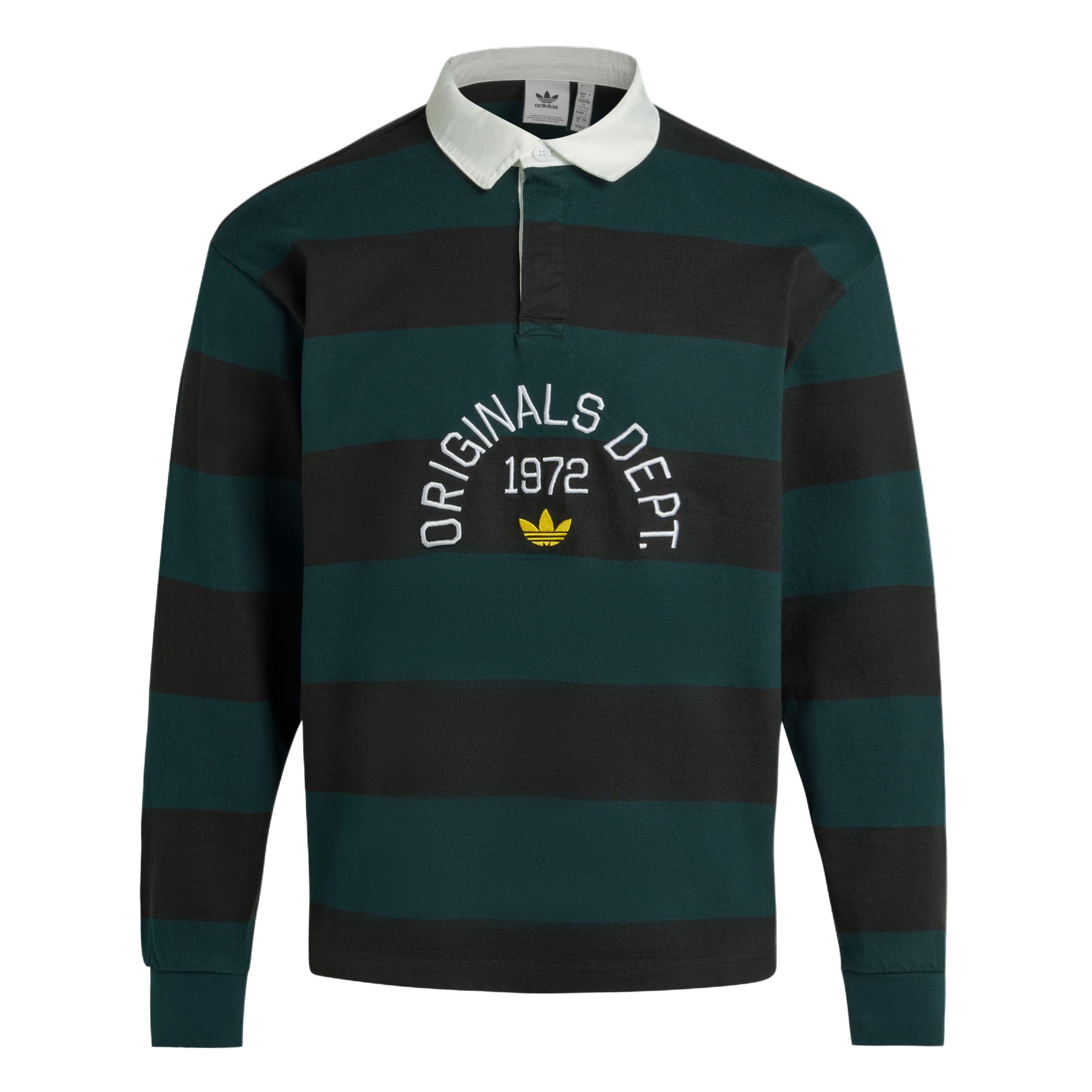 Adidas Originals Polo Shirt Men s Black/Aurora Ivy Green KF5068- 2XL