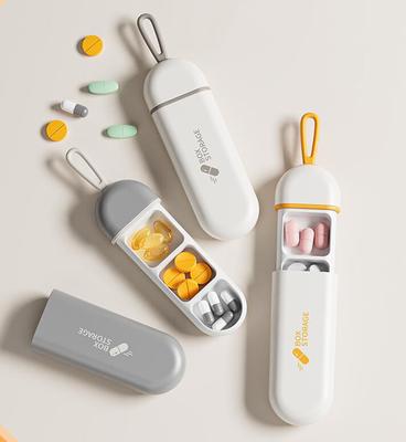 Täglicher Medikamenten-Organizer, tragbar, ordentliche und aufgeräumte Pillenverwaltung, Reise-Pillenspender, Medikamentenbox, stabile Pillenbox für die Tasche