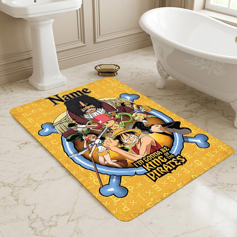 Custom Pirate Area Rug Carpet For Bedroom Game Playroom Living Room Nonslip Sofa Office Home Decor Doormat Christmas Gift