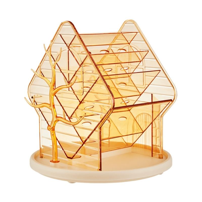 360 Rotating Makeup Organizers Multi Compartment Makeup Organizers Rotating Design Storage Rack for Easy Access