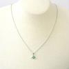 [Your and My Jewelry Box] SV925 Natural Emerald Clover Petite Necklace [May Birthstone] 14003 [Gift Wrapped]