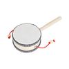 Orff 4-inch Traditional Rattle Drum Wooden Hand Drum Early Childhood Education Musical Toy Kids Holiday Gifts