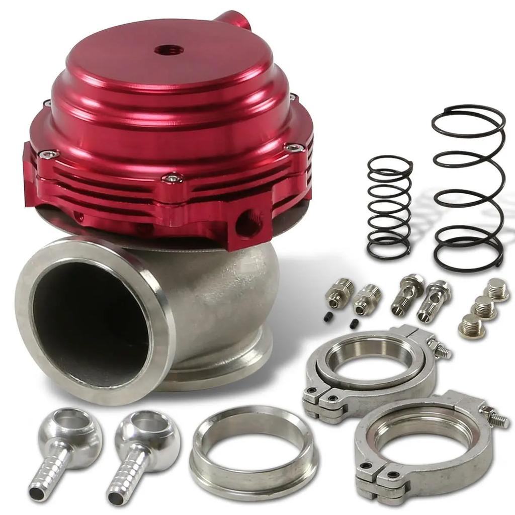 Car Universal 44mm External Wastegate V-Band Flanged Turbo Waste Gate For Supercharge Turbo Manifold With Logo Car Accessories