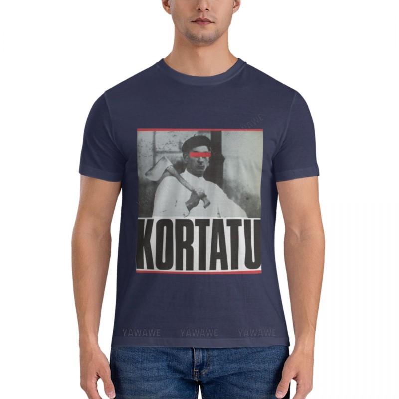 

summer men t-shirt black man tshirt Kortatu Active T-Shirt mens graphic t-shirts pack boys white t shirts 4XL