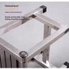 Stainless Steel Stool Durable Beautiful Corrosion Resistant Bathroom Shower Vegetable Picking Stool Home Use