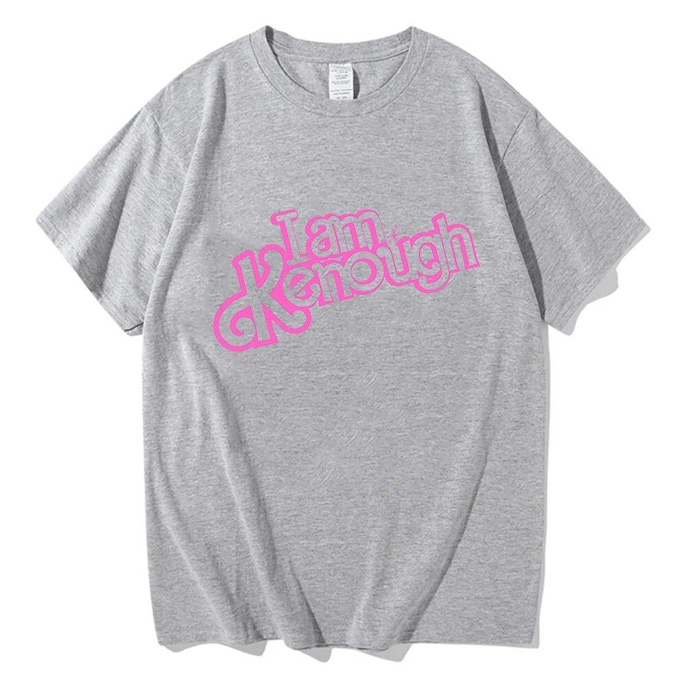 I Am Kenough Tshirts Funny Movice Tees Women Clothes Harajuku Tops 100% Cotton Summer T-Shirt High Street Streetwear Unisex Unisex