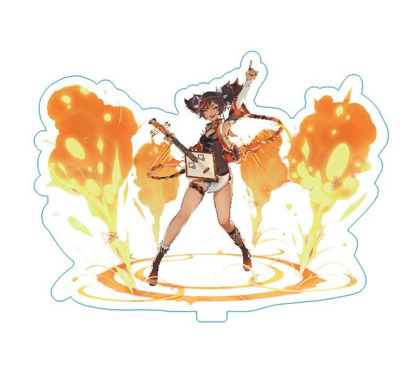Game Anime Open World Impact Acrylic Figure Stand Painted Desk Decor Ornament 15CM Model Gift