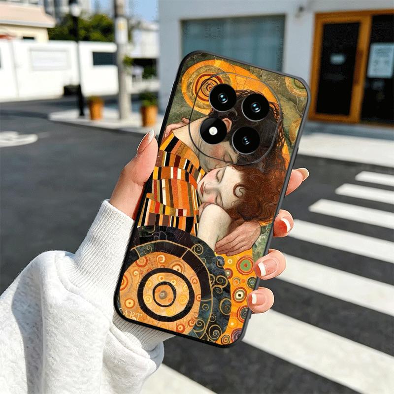 Kiss By Gustav Klimt Art Soft Phone Case for Xiaomi Redmi Note 12 13 14 15 Pro Plus 11 12S 11S 11T 10 4G Black Cover Back Shell