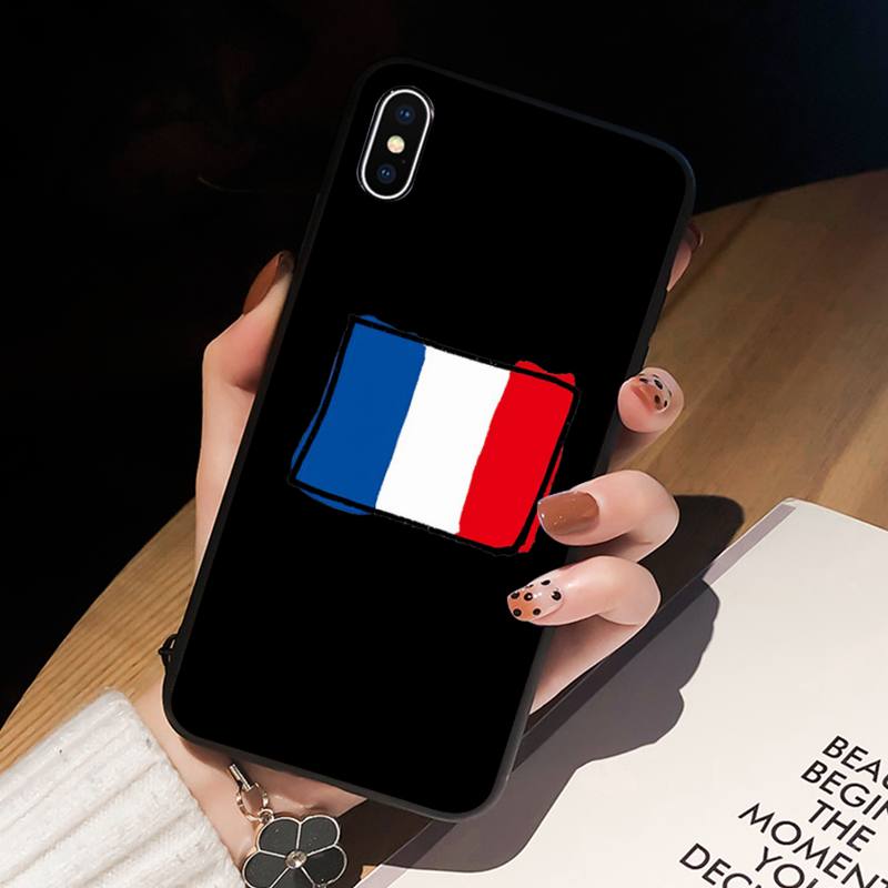 Husă de telefon cu steag francez pentru iPhone 11 12 Mini 13 Pro XS Max X 8 7 6s Plus 5 SE XR