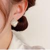 2024 New High-End Geometric Square Rhinestone-Inlaid S925 Silver Earrings – Light Luxury Studs