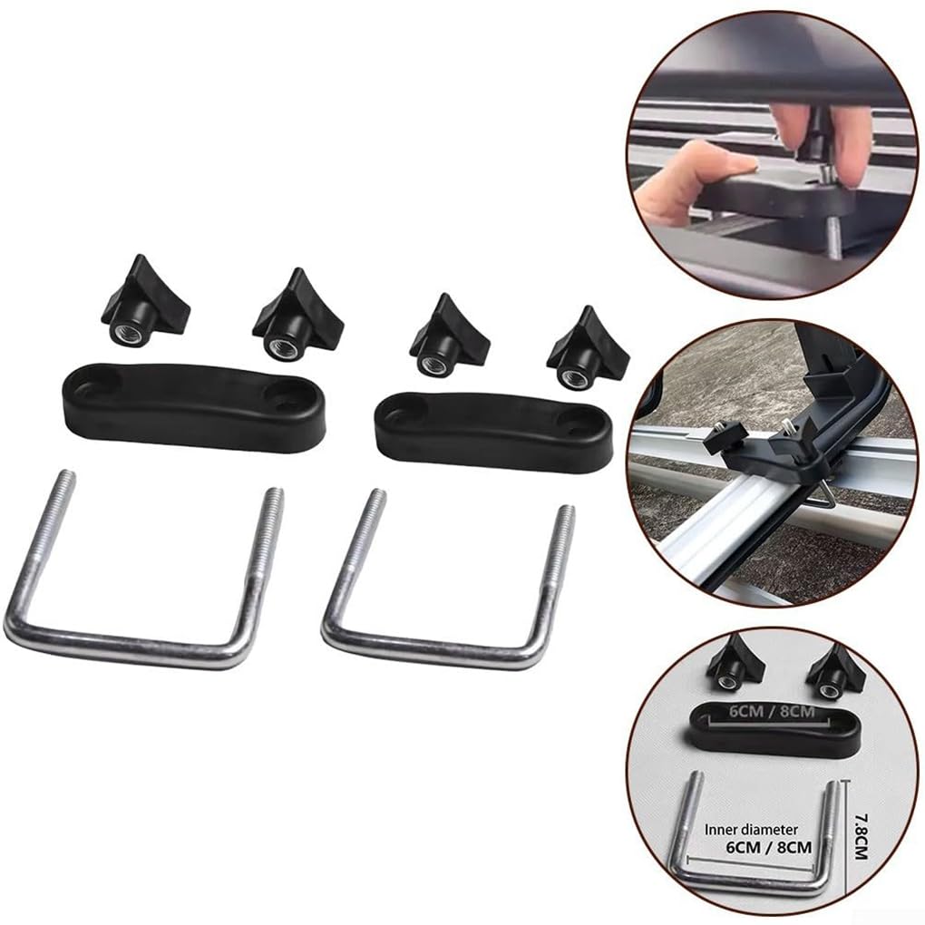 DOSJJIASL 4pcs/set Roof Rack Hole Bolts Strong and Durable Car Roof Rack Luggage Multipurpose