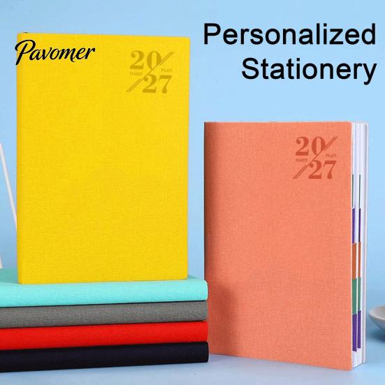 Gift for Colleagues 2027 Monthly Planner Agenda with Month Index Tabs, Thick Paper And Durable Weekly Schedule Organizer PU Leather Cover, Portable