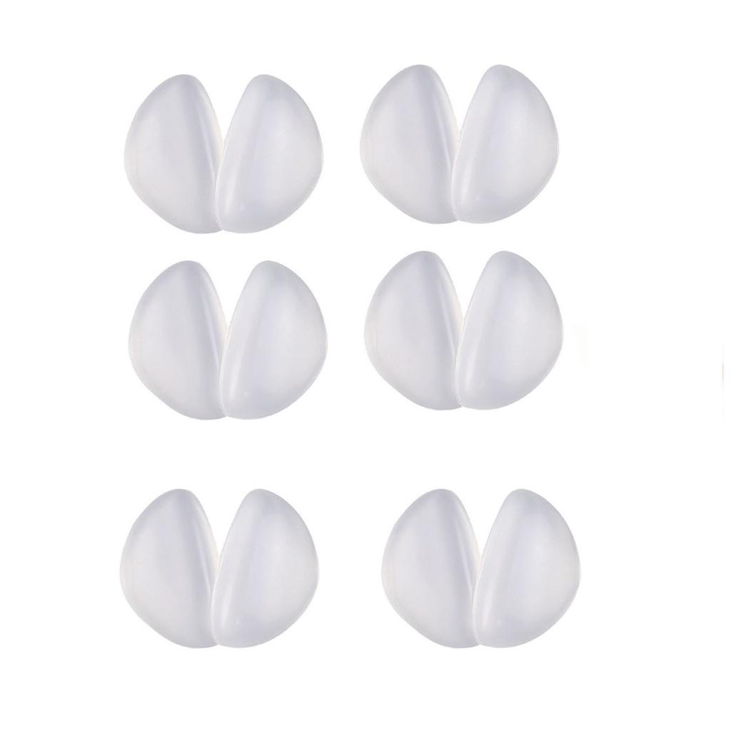 Plantar Fasciitt Støtte for fotbue Skoinnlegg, 6 par Gel Fotbueputer for plattfot Kvinner og Menn, Selvklebende Fotinnsats for Sko, Sandaler, Flip-flops