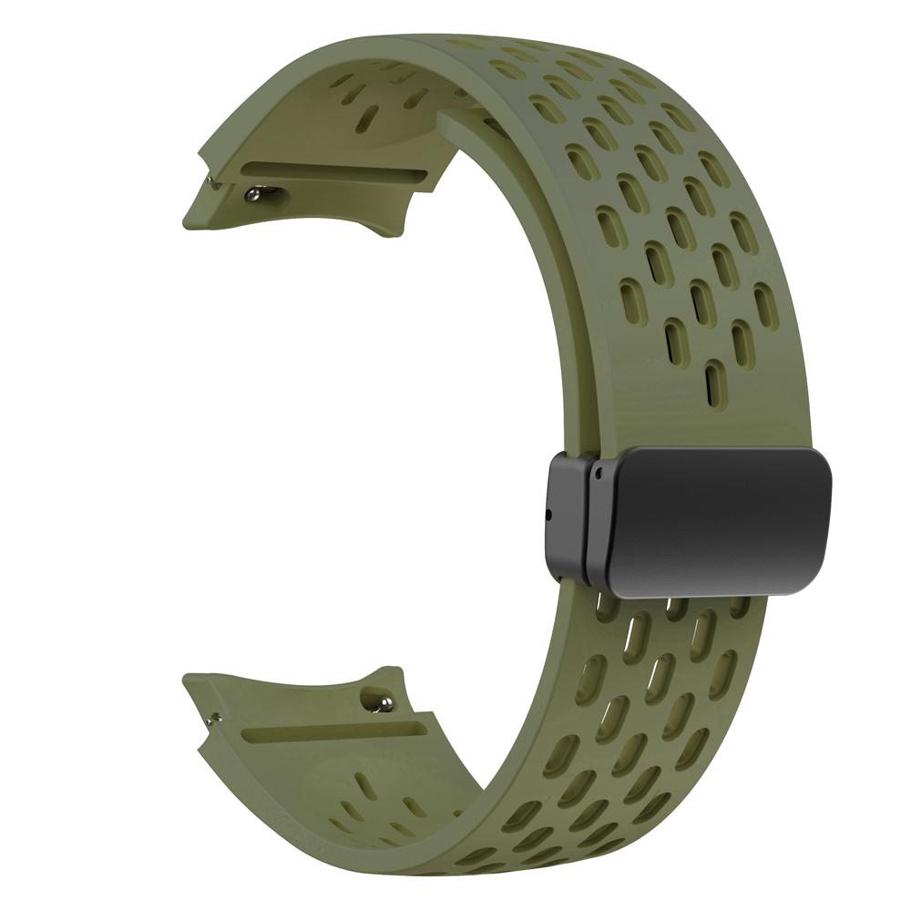 Magnetic Buckle Band for Samsung Galaxy watch 6/5/4/classic/Pro 45mm 44mm 40mm 43mm 47mm Strap no gaps silicone bracelet correa