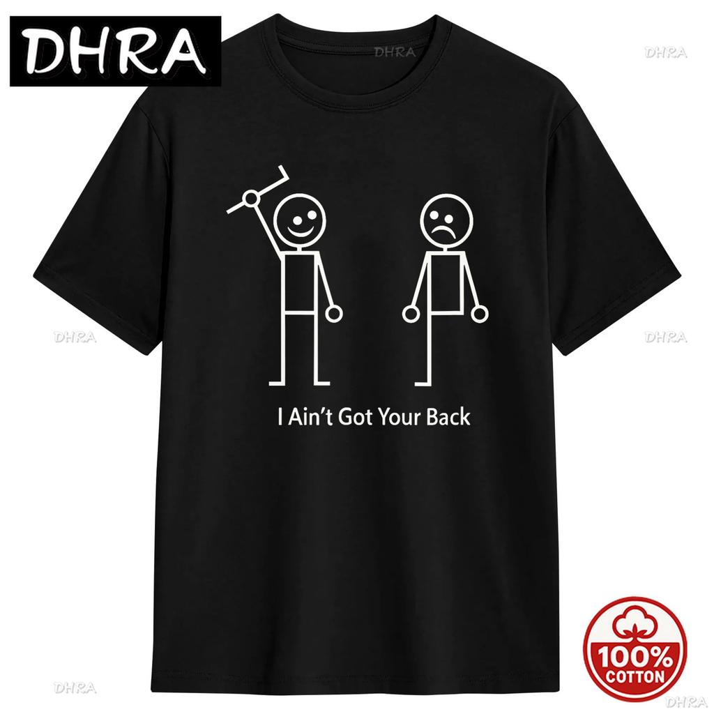 Ive Got Your Back Funny Skull Skeleton Graphic Tshirt 2026 Summer Soft 100cotton Loose Oneck Tshirts For Unisex Hip Hop Design
