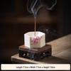 Handcrafted White Porcelain Plum Blossom Incense Holder for Home Decor