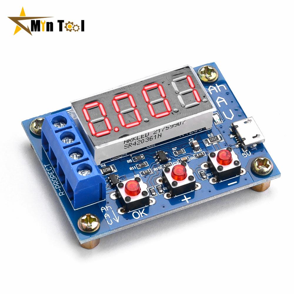 Micro USB ZB2L3 18650 Li-ion Lithium Battery Capacity Tester + Resistance Lead-acid Battery Capacity Meter Discharge Tester