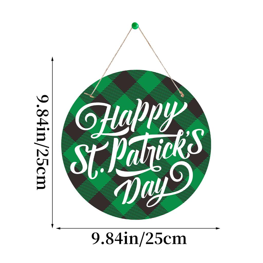 St. Patrick'S Day Party Decoration Clover Irish Festival Hemp Rope Door Listing