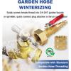 RV Winterizing Kit, RV Blowout Adapter With Shut Off Valve, Sprinkler Blowout Adapter With Quick-Connect Plug To 3/4 Garden Hose, Camper Winterize