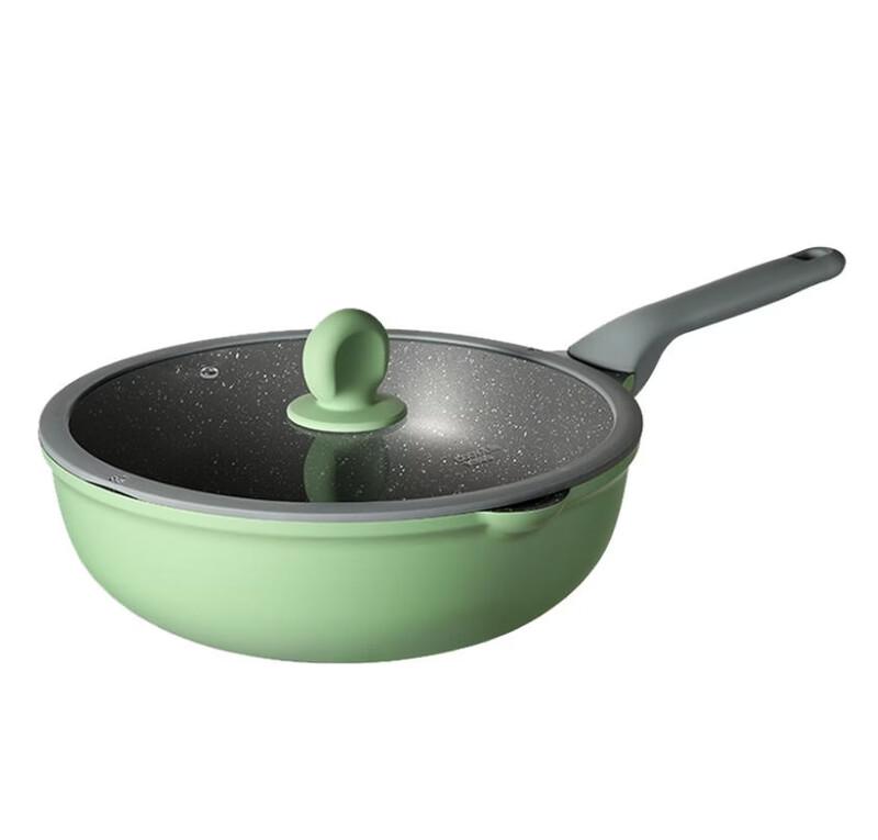 COOKER KING 32cm Flat-Bottom Stir-Fry Pan