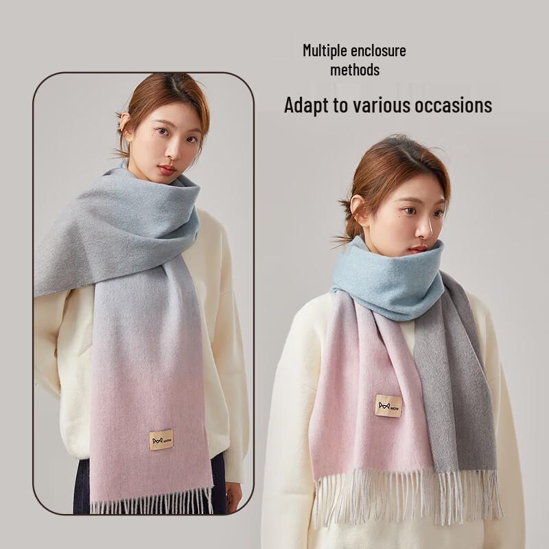 MiiOW 100% Pure Wool Scarf for Women