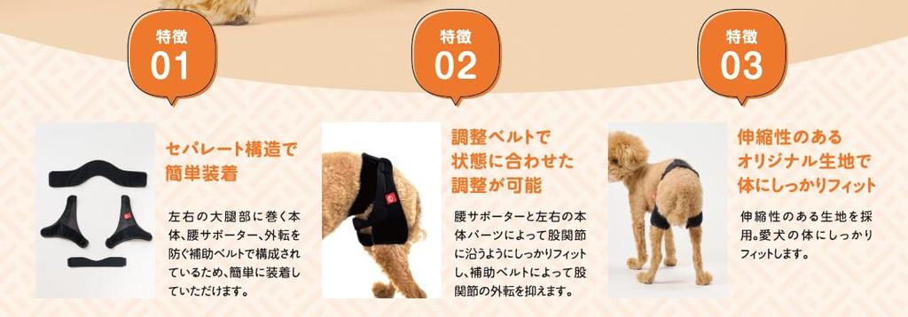 AniSuppo Hip S Size for Small Dogs Made in Japan Dog Supplies Dog Support Hip Dysplasia Hip Support Dog Hip Hip Joint Hind Leg Restriction Abduction