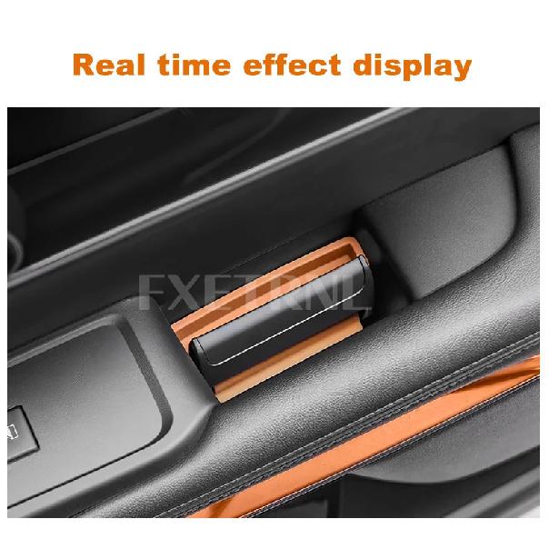 Silicone Pour Ford Ranger 2023 2024 2025 Boîte de Rangement Organisateur de Poignée de Porte de Voiture Plateau Accessoires de Modification d'Intérieur Automobile