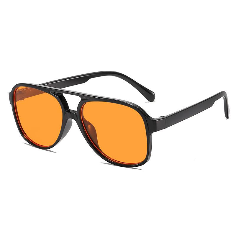 

2024 New Trendy Instagram Personalized Large Frame Sunglasses оранжевый