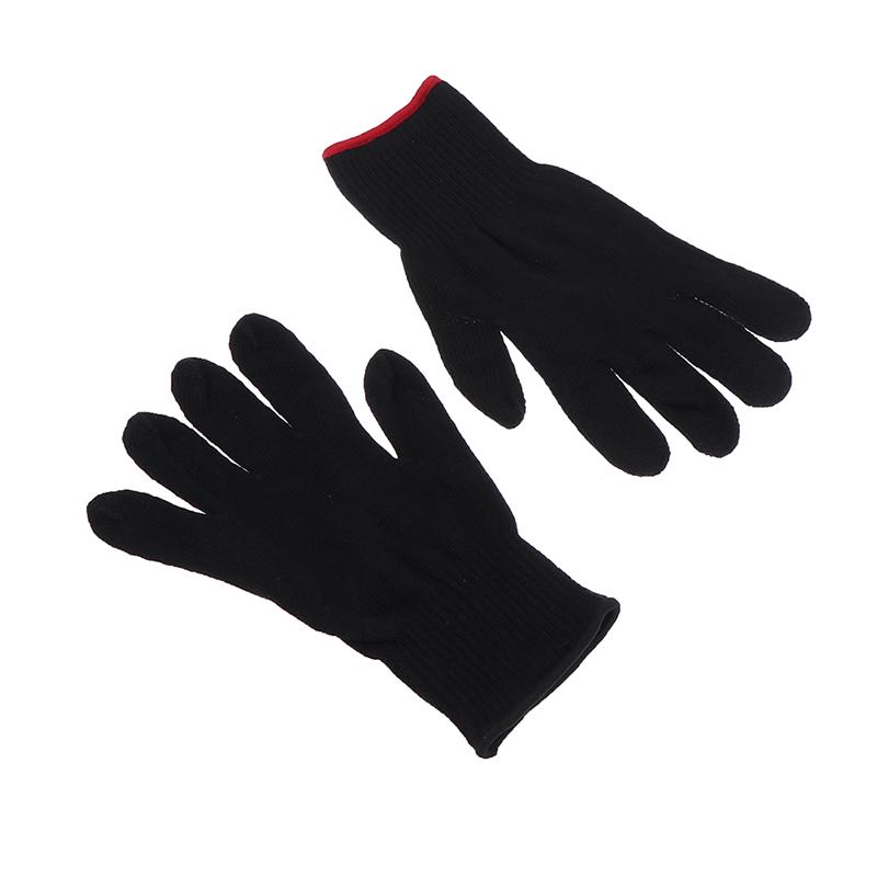 1Pair Hair Straightener Thermal Styling Gloves Perm Curling Hairdressing Heat Resistant Finger Glove Hair Care Styling Tools