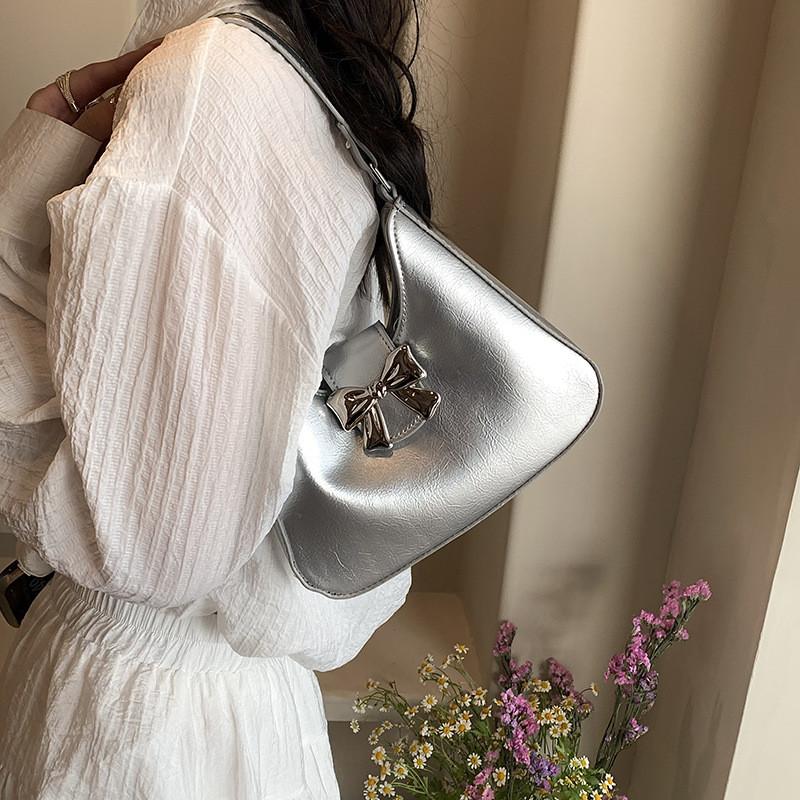 Street Modern Style Underarm Bag With Beautiful Butterfly Knot And Spacious Interior For Essentials