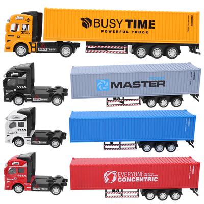 1/48 Alloy Container Truck Model Toy Highly Simulation Children Car Toys Vehicle