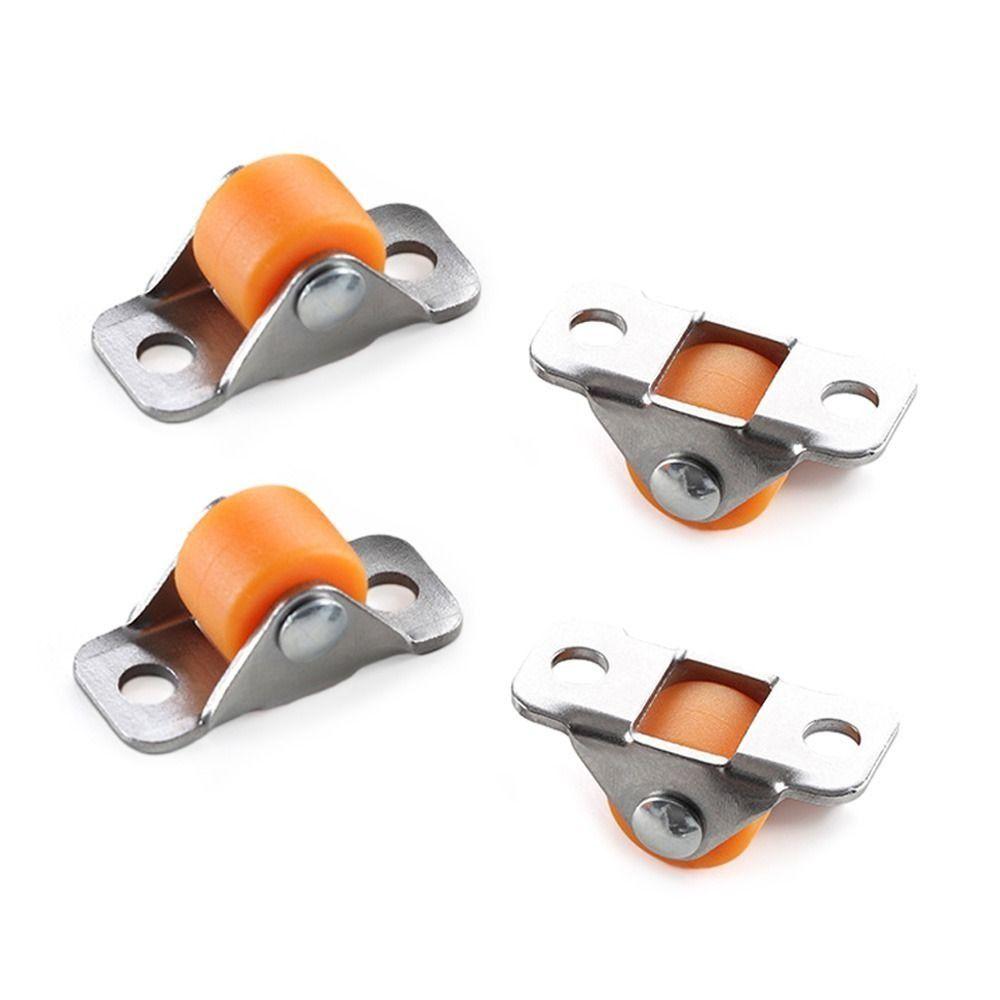 

Brown Furniture Casters Rubber Base Roller Mini Tray Caster Orange-4Pcs/set