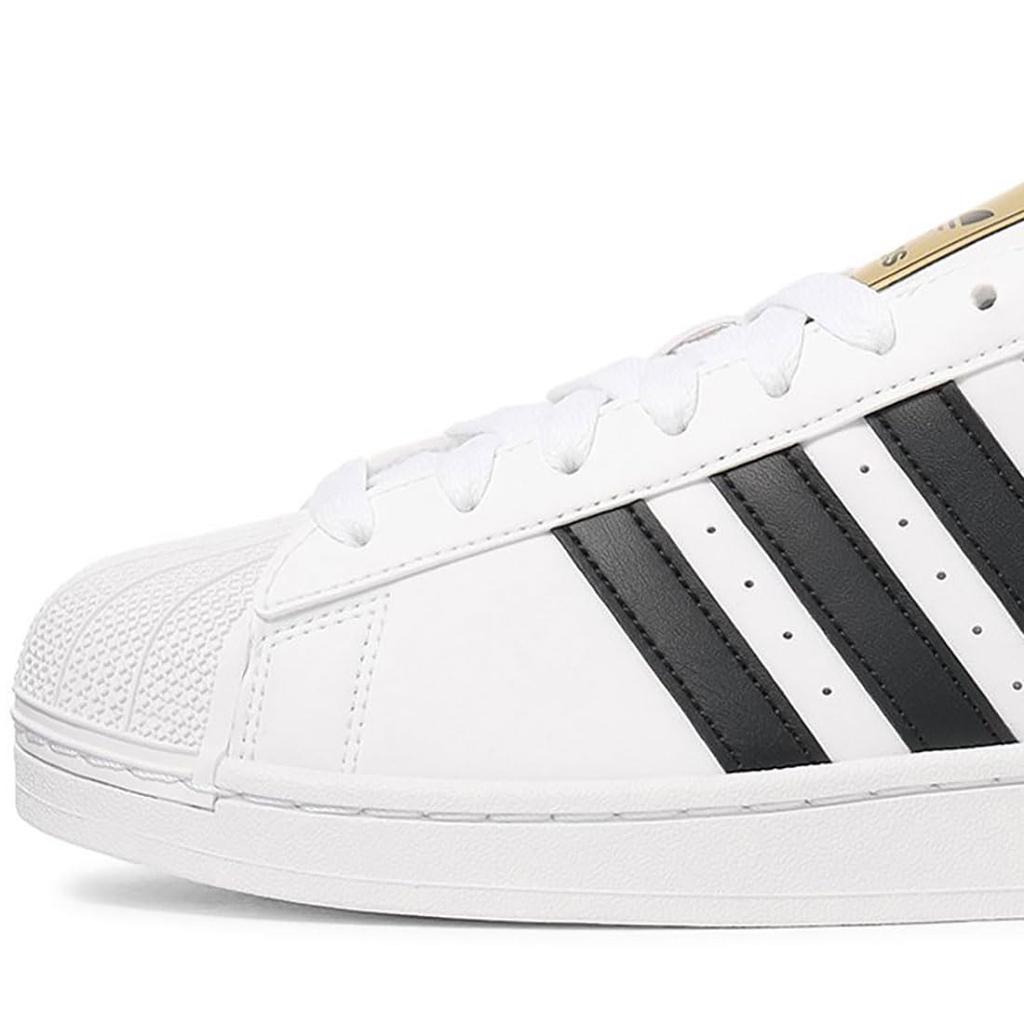 Adidas Superstar TD Size cm Footwear, White/Core Black/Gold, JI3155, 25.0
