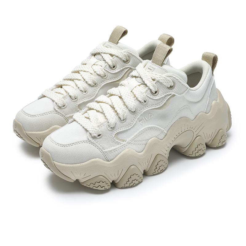 Fila Klassische Bequeme Mode Vielseitig Atmungsaktiv Schweißabsorbierend Low-Top Freizeitschuhe Damen Sneaker Weiß F12W422307FET