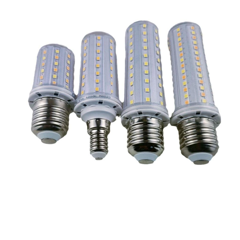 Ultra Bright Dimmable LED Corn Bulb - Energy-Saving Screw Base for Living & Bedroom - White, Warm, & Three-Color Options