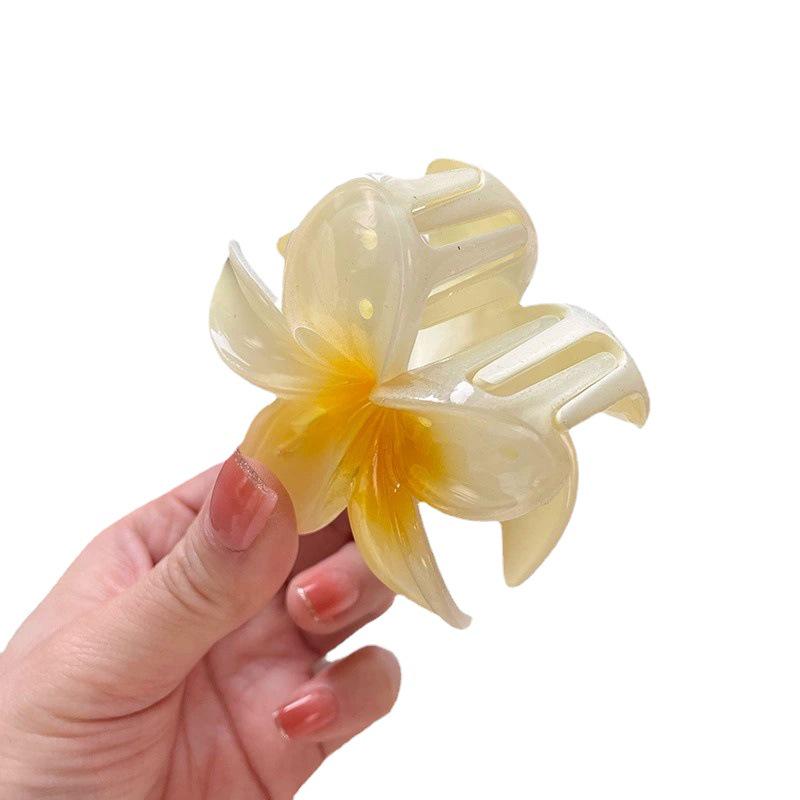 Large Plumeria Hair Claw Clip for Women - Perfect for Beach Photos