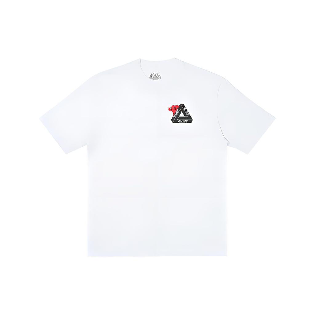 Palace Tri-Hearts T-Shirt Weiß Unisex Oberteile P26TS026