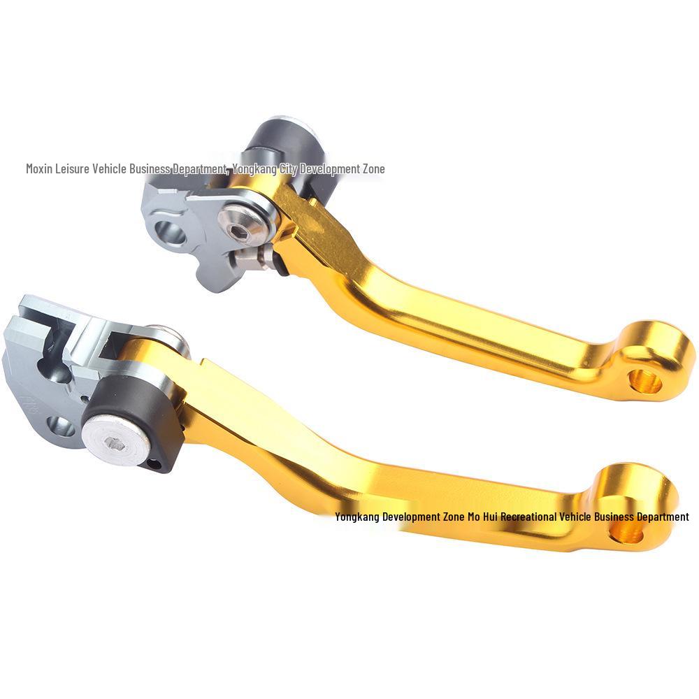 Gold Handlebar Brake and Clutch Levers for SUZUKI RMZ250 2007-2023