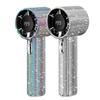 Full Diamond Luxury Craftsmanship Portable Handheld Turbo Fan 3 Gear Wind Long Battery Life With Digital Display