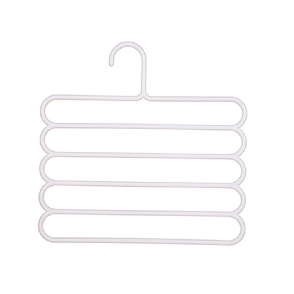 5 Layers Trousers Pants Hangers, Multifunctional Clothes Organizer, Space Saving,