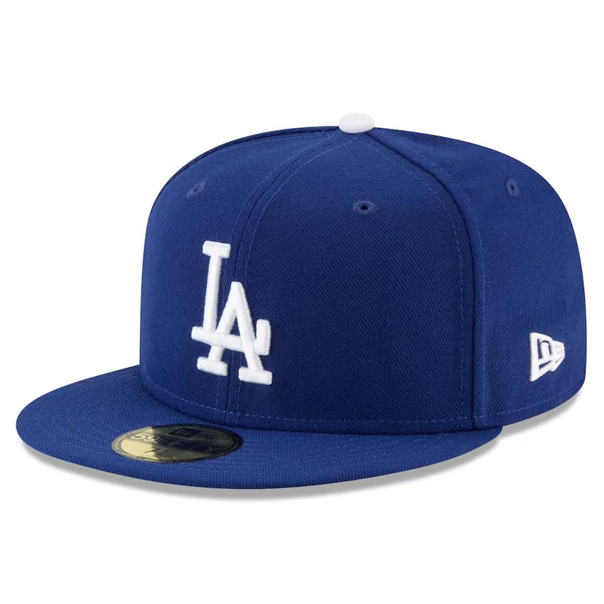 [New Era] 2024 World Series Model Overseas Import Cap 59FIFTY Los Angeles Dodgers MLB WORLD SERIES SIDE PATCH FITTED CAP ROYAL BLUE LOS ANGELES