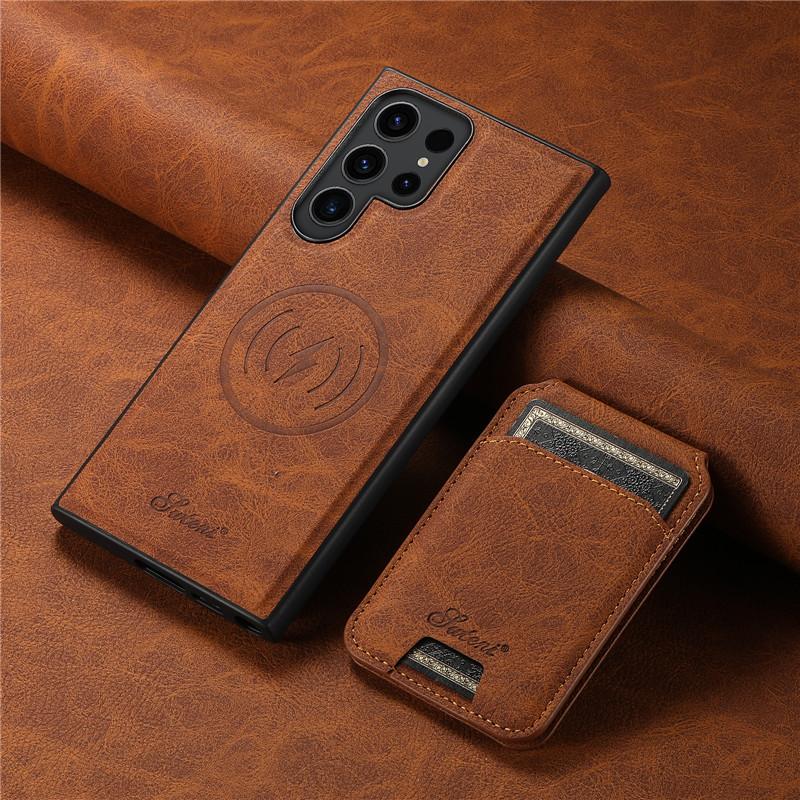 EUCAGR Wallet Phone Case Card Holder Leather Magnetic Cover For Samsung Galaxy S26 Ultra S25 S24 S23 S22 Plus Ultra Note 20Ultra