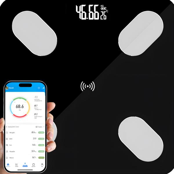 ANALYTICAL BATHROOM SCALE 180KG SMART + 31in1 ANDROID iOS PRECISE