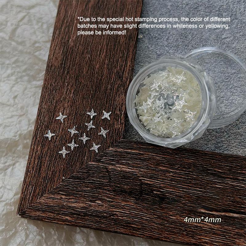 Nail Art Glitter Flash White Star Butterfly Love Manicure Decorations Mirror Nail Pigment 3D Diy Nail Art Enthusiasts
