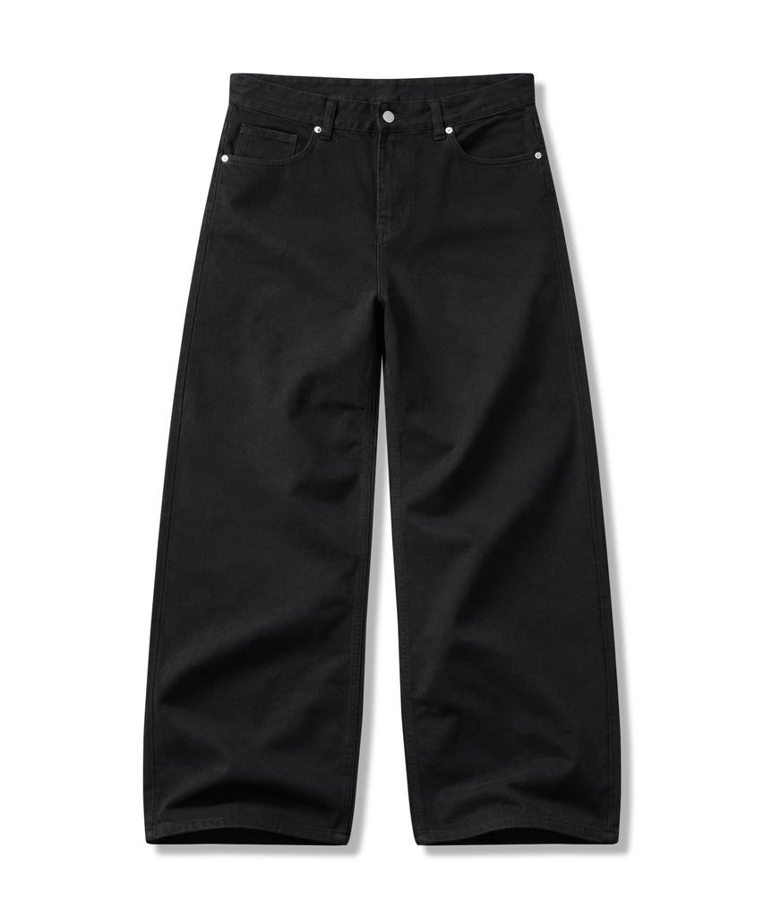 ORIGINALDAY All Day Canvas Cotton Wide Pants_Black