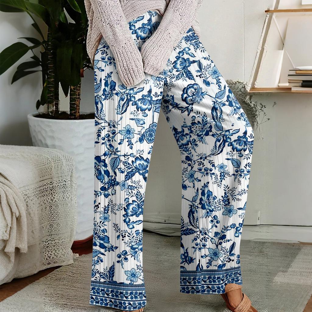 Pajama Pants , Sleepwear , Casual Drawstring Elastic Waist Pants , Comfortable Straight-leg Loose Pants