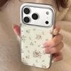 Etui na telefon z kwiatami Kompatybilne z iPhone 16, iPhone 17, iPhone 17 Pro Max