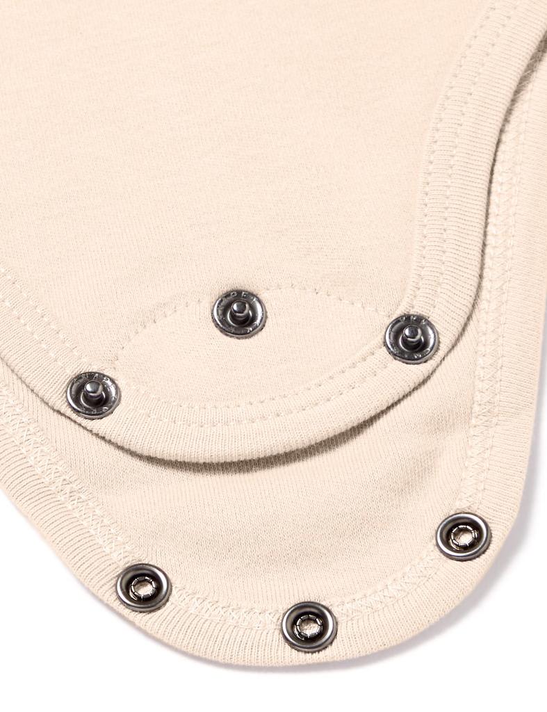 Organic Long Sleeve Bodysuit for Babies Oatmeal [L'ovedbaby] nay-331 6-9M (6-9 months)